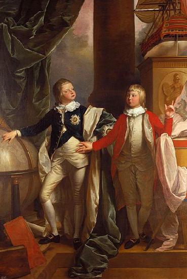 Benjamin West Prince Edward and William IV of the United Kingdom. oil painting picture